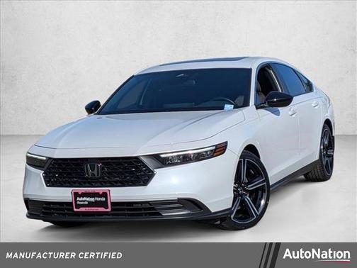 Platinum White Pearl 2024 Honda Accord Hybrid Sport