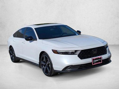 Platinum White Pearl 2024 Honda Accord Hybrid Sport