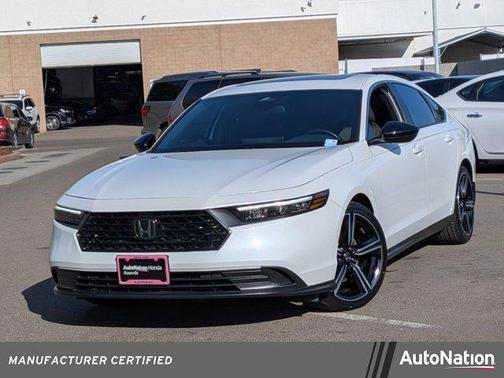 Platinum White Pearl 2024 Honda Accord Hybrid Sport