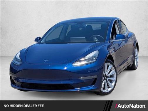 Deep Blue Metallic 2019 Tesla Model 3 Long Range