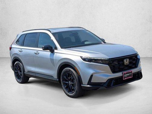 Solar Silver Metallic 2026 Honda CR-V Hybrid Sport-L FWD