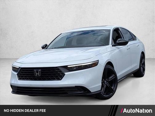 Platinum White Pearl 2023 Honda Accord Hybrid Sport-L