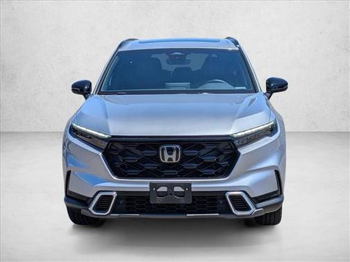 Solar Silver Metallic 2025 Honda CR-V Hybrid Sport Touring AWD