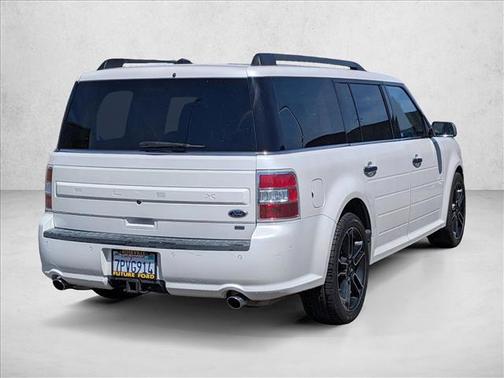 White Platinum Metallic Tri-Coat 2015 Ford Flex SEL