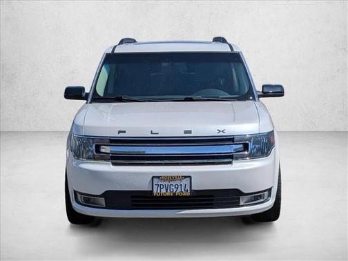 White Platinum Metallic Tri-Coat 2015 Ford Flex SEL