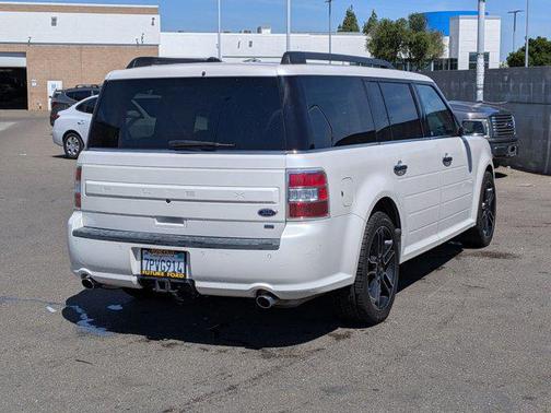 White Platinum Metallic Tri-Coat 2015 Ford Flex SEL