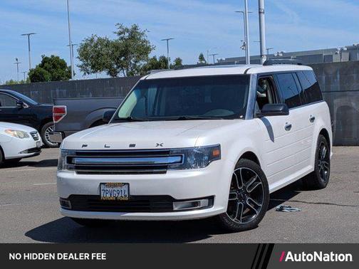 White Platinum Metallic Tri-Coat 2015 Ford Flex SEL