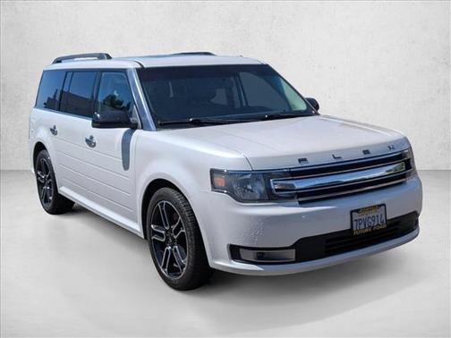 White Platinum Metallic Tri-Coat 2015 Ford Flex SEL