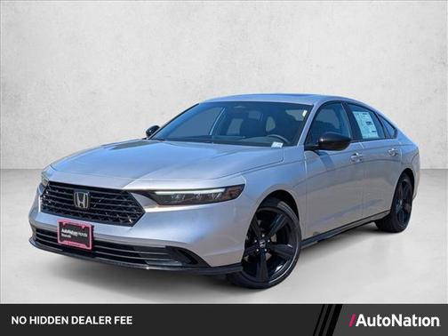 Solar Silver Metallic 2026 Honda Accord Hybrid Sport-L