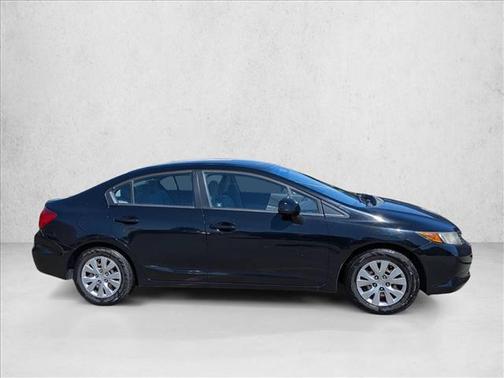 Black 2012 Honda Civic LX