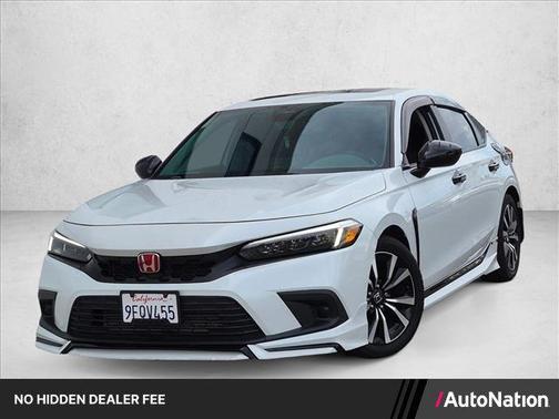 White 2023 Honda Civic EX-L