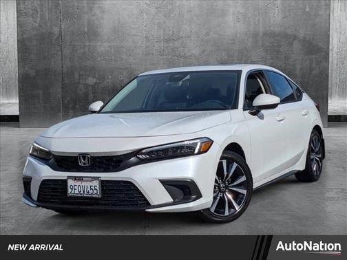 White 2023 Honda Civic EX-L