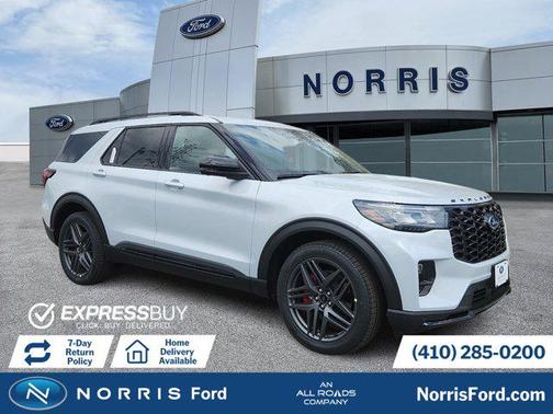 Space White Metallic 2026 Ford Explorer ST