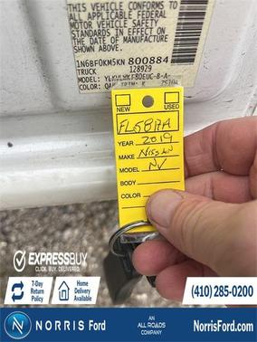 2019 Nissan NV Cargo NV1500 S V6