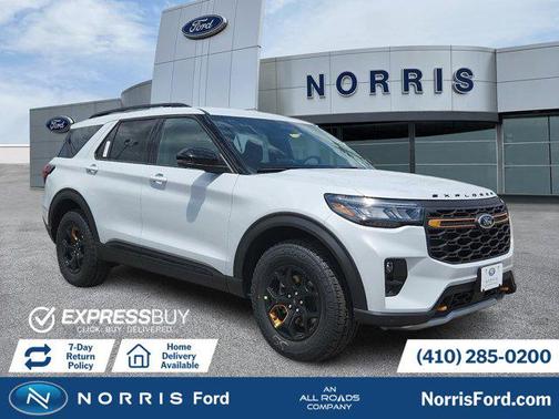 Space White Metallic 2026 Ford Explorer Tremor