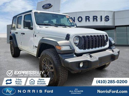 Bright White Clearcoat 2024 Jeep Wrangler Sport S