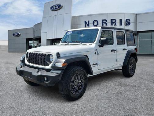 Bright White Clearcoat 2024 Jeep Wrangler Sport S