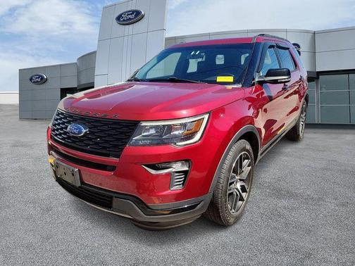 Red 2018 Ford Explorer Sport