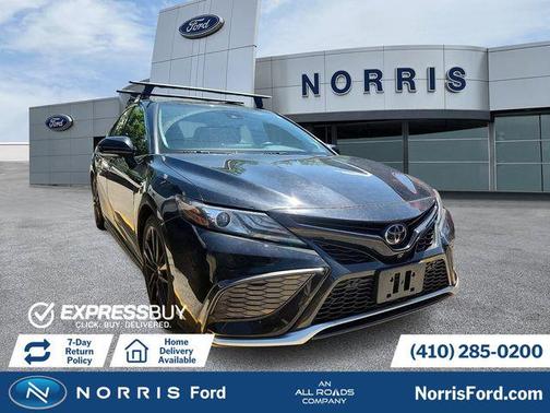 Midnight Black Metallic 2021 Toyota Camry XSE