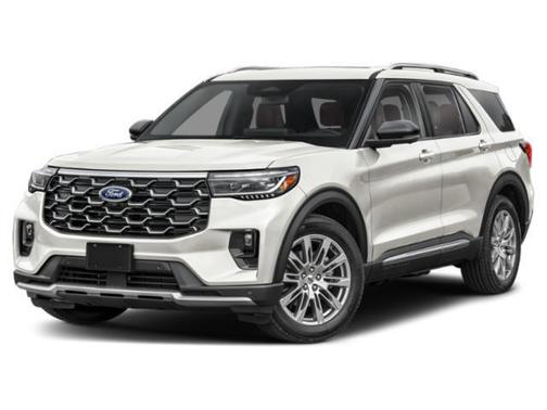 Star White Metallic Tri-Coat 2026 Ford Explorer Platinum