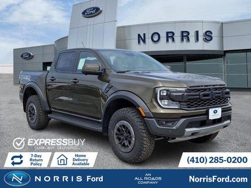 Shelter Green Metallic 2026 Ford Ranger Raptor