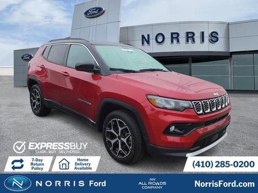 Red Hot Pearlcoat 2025 Jeep Compass Limited