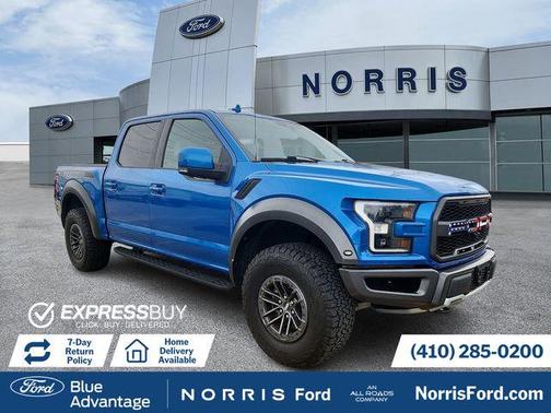 Blue Metallic 2020 Ford F-150 Raptor