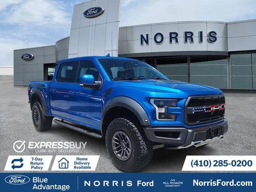 Blue Metallic 2020 Ford F-150 Raptor