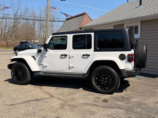 White 2023 Jeep Wrangler 4xe Sahara