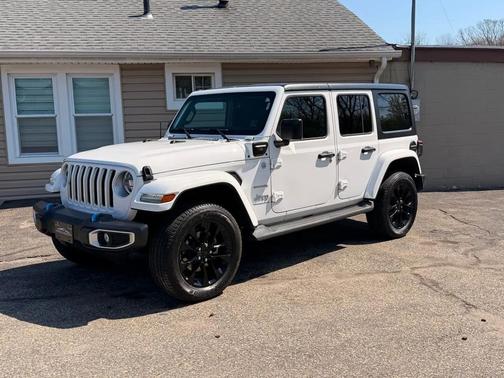 White 2023 Jeep Wrangler 4xe Sahara