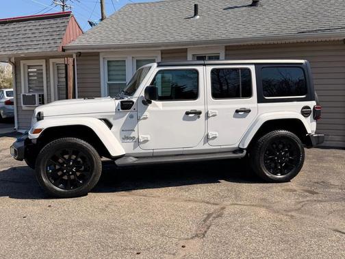 White 2023 Jeep Wrangler 4xe Sahara