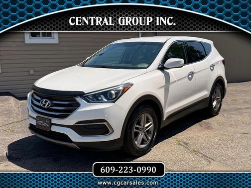 White 2018 Hyundai Santa Fe Sport 2.4L