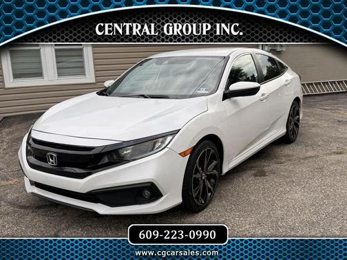 White 2019 Honda Civic Sport