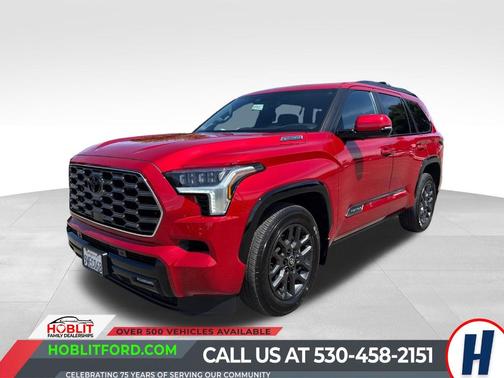 Red 2026 Toyota Sequoia Platinum