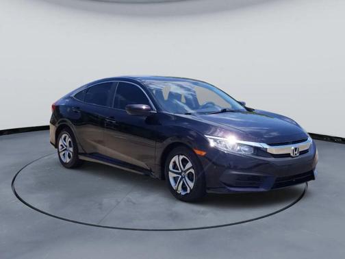 Black 2017 Honda Civic LX