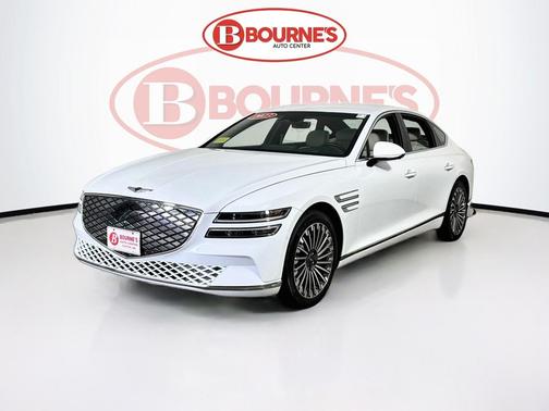 Alta White 2023 Genesis Electrified G80 AWD w/Smartpark,Navigation,Heated Leather