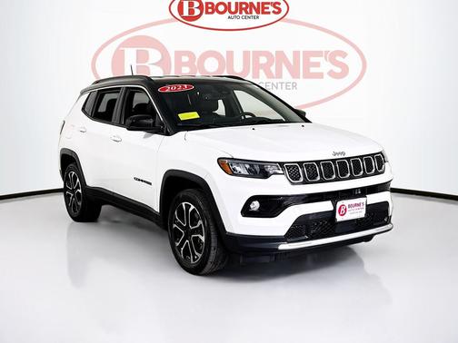 Bright White Clearcoat 2023 Jeep Compass Limited