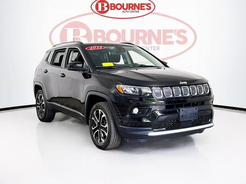 Diamond Black Crystal Pearlcoat 2022 Jeep Compass Limited