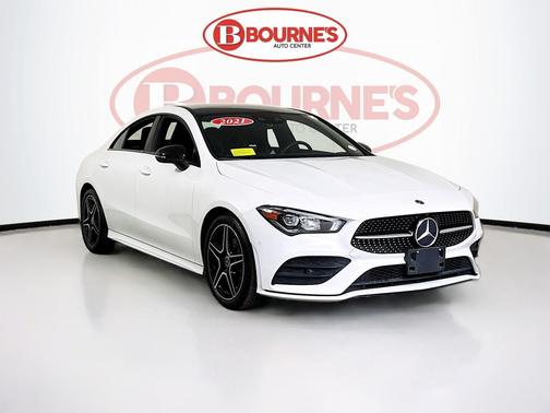 Digital White Metallic 2021 Mercedes-Benz CLA 250 4MATIC Sedan