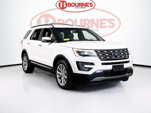 White Platinum Metallic 2016 Ford Explorer Limited