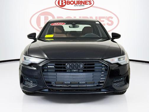 Mythos Black Metallic 2021 Audi A6 quattro w/Navigation,Leather,Pano Sunroof