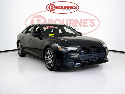 Mythos Black Metallic 2021 Audi A6 quattro w/Navigation,Leather,Pano Sunroof