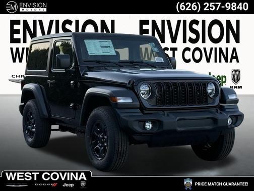 Black Clearcoat 2026 Jeep Wrangler Sport SUV