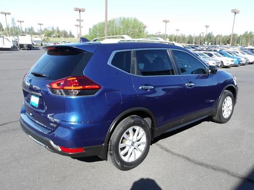 Blue 2017 Nissan Rogue Hybrid SV