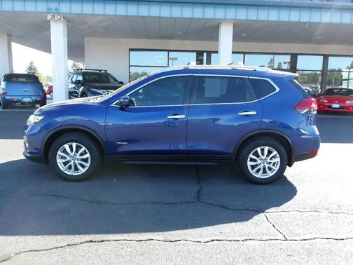 Blue 2017 Nissan Rogue Hybrid SV