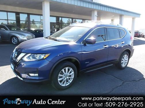 Blue 2017 Nissan Rogue Hybrid SV