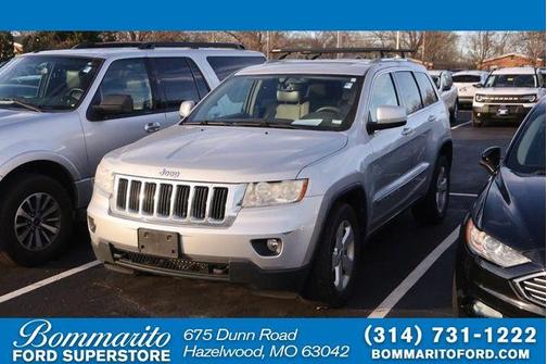 Bright Silver Clearcoat Metallic 2012 Jeep Grand Cherokee Laredo