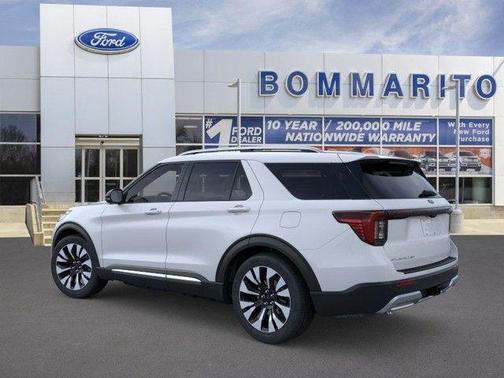 White 2026 Ford Explorer Platinum