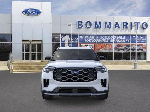 White 2026 Ford Explorer Platinum