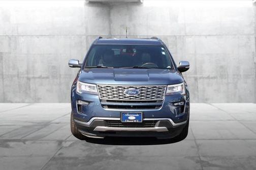 Blue Metallic 2018 Ford Explorer Platinum